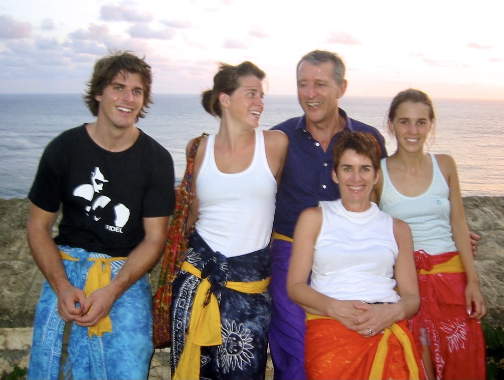 The family on a previous holiday